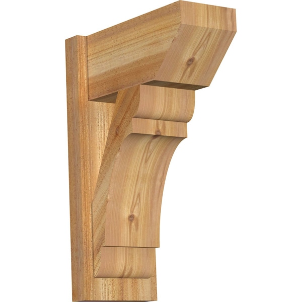 Ekena Millwork Olympic Slat Rough Sawn Outlooker, Western Red Cedar, 8"W x 16"D x 24"H OUT08X16X24OLY06RWR - main
